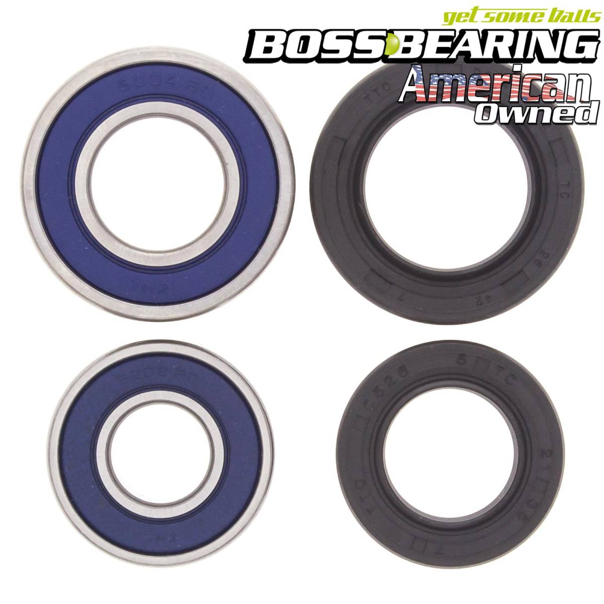 Boss Bearing Front Wheel Bearings And Seals Kit For Yamaha