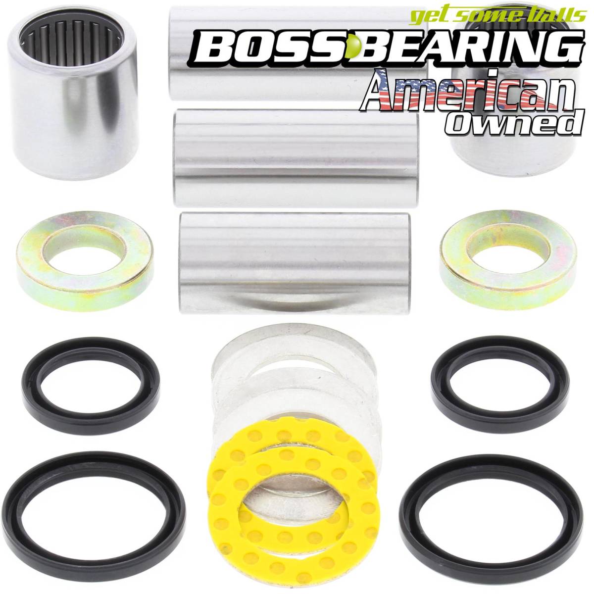 Boss Bearing Complete Swingarm Bearings and Seals Kit for Honda