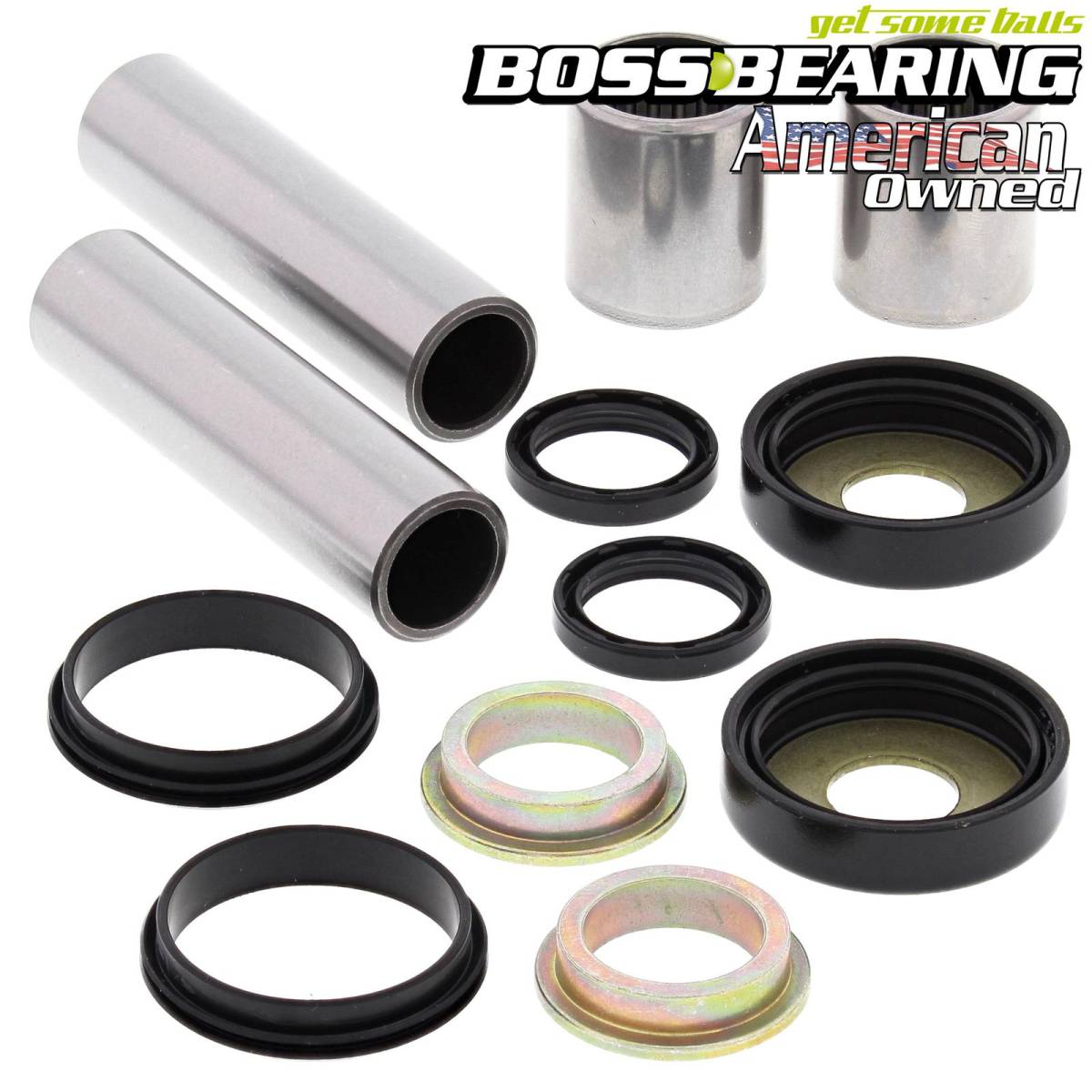 Boss Bearing Complete Swingarm Bearings and Seals Kit for Honda