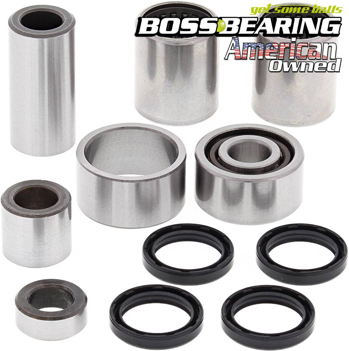 Boss Bearing Complete Swingarm Bearings and Seals Kit for Honda