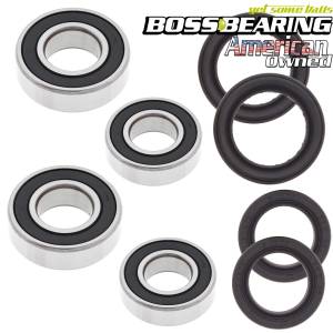 Boss Bearing - Boss Bearing Both Front Wheel Bearings and Seals Kit for Honda