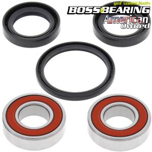 Boss Bearing - Boss Bearing 41-6264BP-8F7-B-3 Premium Front Wheel Bearings and Seals Kit for Honda