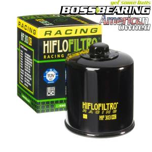 Boss Bearing - Hiflofiltro HF303RC High Performance Racing Oil Filter Chrome Spin On