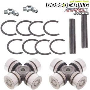 Boss Bearing - Boss Bearing Combo Pack- Both Front and/or Rear Drive Shaft U-Joint for for Polaris