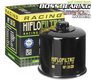Boss Bearing - Hiflofiltro HF138RC Racing Oil Filter Spin On