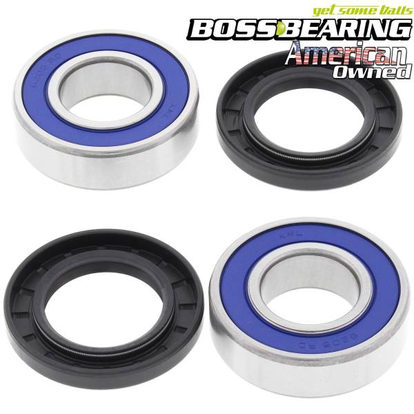 Boss Bearing - Boss Bearing 41-6282B-8J4-A Front Wheel Bearings and Seals Kit for Suzuki