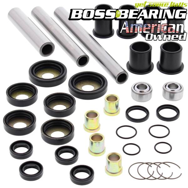 Boss Bearing - Boss Bearing 41-3568-9B10 Rear Suspension A Arm Bearings Bushing Kit for Honda