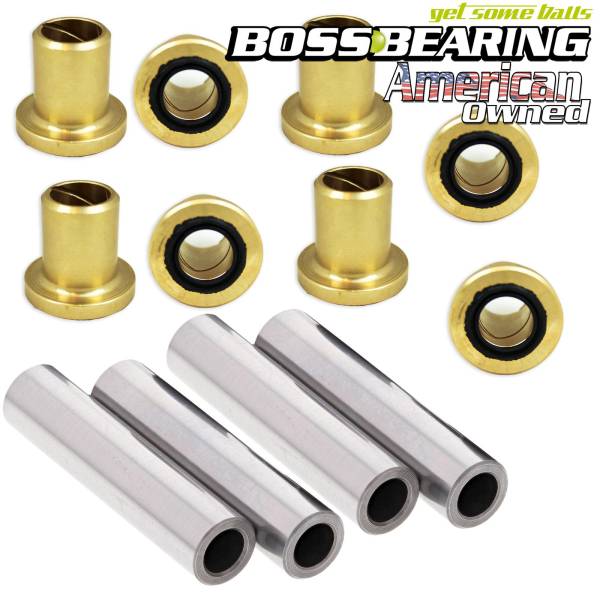 Boss Bearing - Upgraded Bronze Both Front Lower A Arm Bushing Kit for Polaris RZR and Ranger