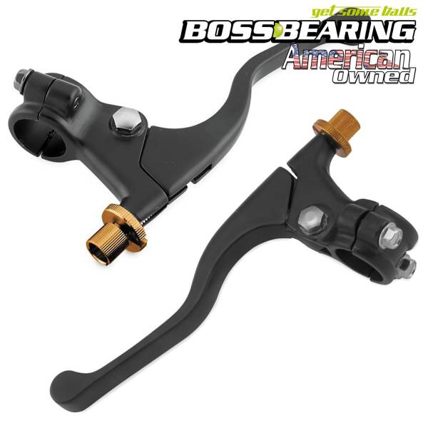 EMGO - Boss Bearing 32-73600 6E4 Universal Brake Clutch Lever and Perch Set 7/8" for Honda