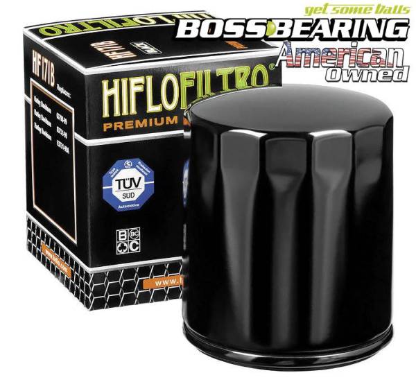 HiFlo - Boss Bearing HiFlo Filtro HF171BRC High Performance Racing Oil Filter Glossy Black HF171BRC