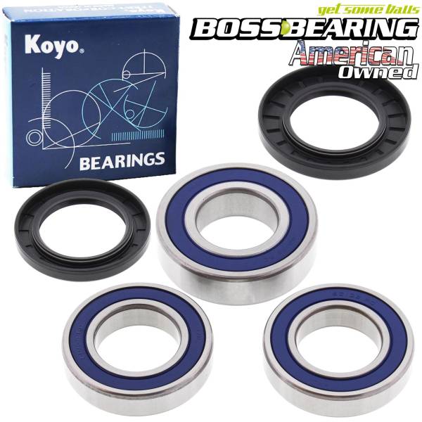 Boss Bearing - Boss Bearing Premium Rear Wheel Bearings and Seals Kit for Suzuki
