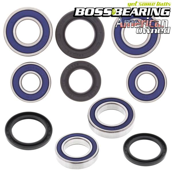 Boss Bearing - Boss Bearing S-ATV-FR-1000-1G2/S-ATV-RR-1000-2G1 Combo-Pack! Front Wheel and Axle Bearings and Seals Kit