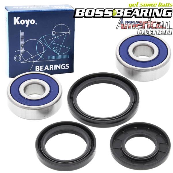 Boss Bearing - Boss Bearing 41-6286BP-8H3-B-1 Premium Front Wheel Bearings and Seals Kit for Kawasaki
