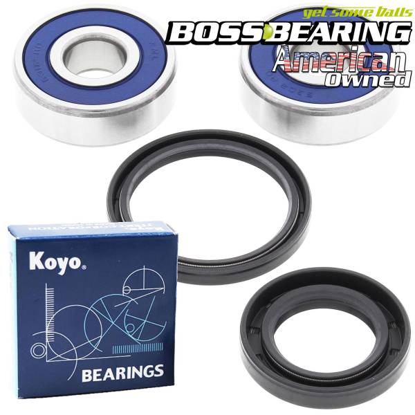Boss Bearing - Boss Bearing 41-6160BP-8F4-B Premium Front Wheel Bearings and Seals Kit for Honda and Yamaha