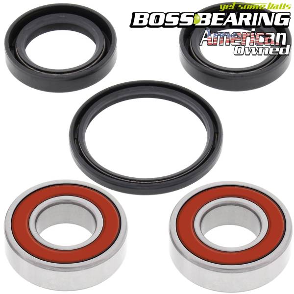 Boss Bearing - Boss Bearing 41-6264BP-8F7-B-3 Premium Front Wheel Bearings and Seals Kit for Honda