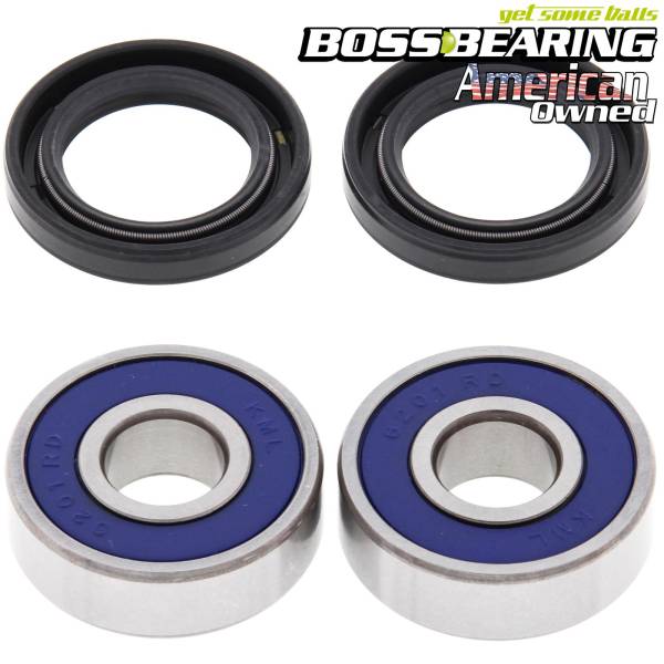 Boss Bearing Front Wheel Bearings and Seals Kit for Honda