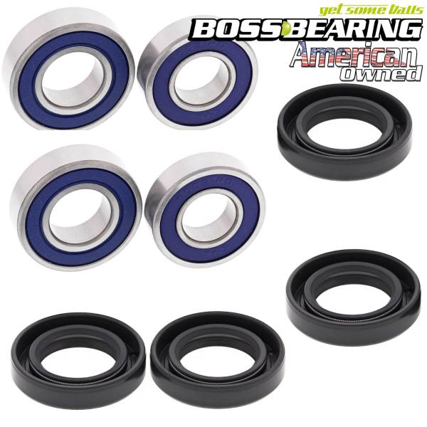 Boss Bearing - Boss Bearing Front Wheel Bearings and Seals Combo Kit for Honda