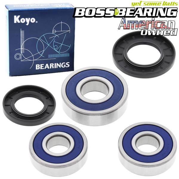 Boss Bearing - Boss Bearing Premium Japanese Rear Wheel Bearings and Seals Kit for Honda CBR1000F 1990-1993