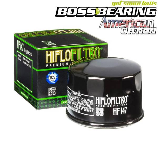 Boss Bearing - Hiflofiltro HF147 Premium Oil Filter Spin On