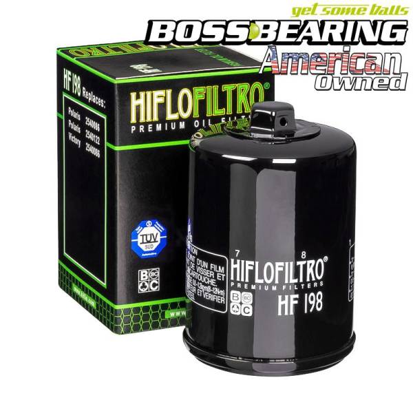Boss Bearing - Hiflofiltro HF198 Premium Oil Filter Spin On
