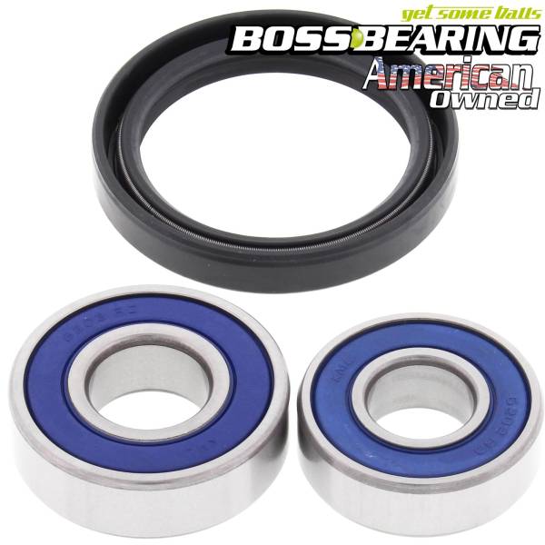Boss Bearing - Boss Bearing Front Wheel Bearings and Seal Kit for Kawasaki KLR650 1985-2014