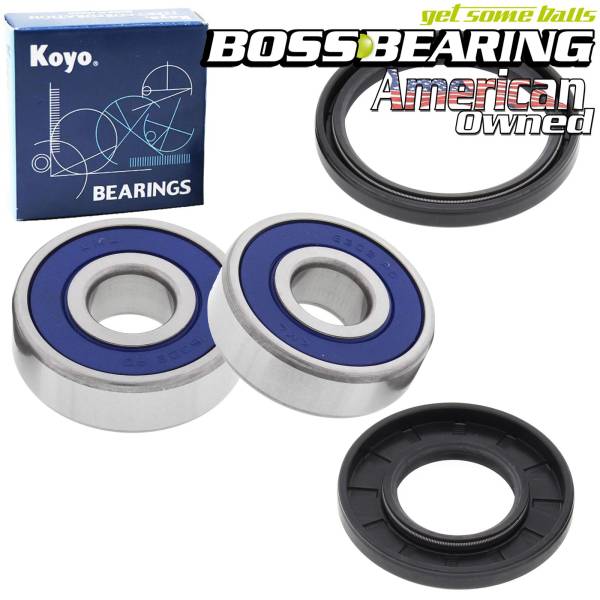 Boss Bearing - Premium Front Wheel Bearings and Seals Kit for Honda and Yamaha