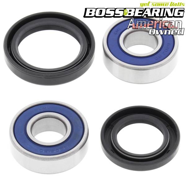 Boss Bearing - Boss Bearing 41-6154B-8H1-A Front Wheel Bearings and Seals Kit for Kawasaki