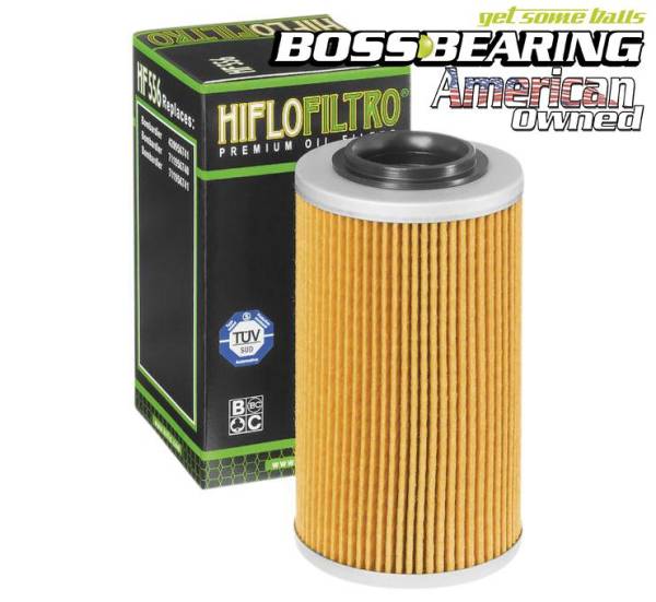 Boss Bearing - Hiflofiltro HF556 Premium Oil Filter Cartridge Type