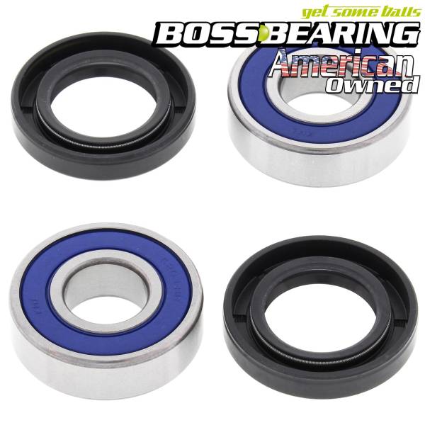 Boss Bearing - Boss Bearing Front Wheel Bearings Seals Kit for Kawasaki Tecate KXT250 1985-1987