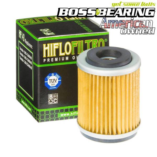 Boss Bearing - Hiflofiltro HF143 Premium Oil Filter Cartridge Type