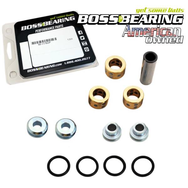 Boss Bearing - Boss Bearing 50-1179UP Upper A-Arm Bushing Kit, Bronze Upgrade!