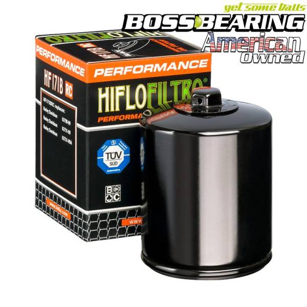 HiFlo - Hiflofiltro HF171BRC High Performance Racing Oil Filter Glossy Black Spin On