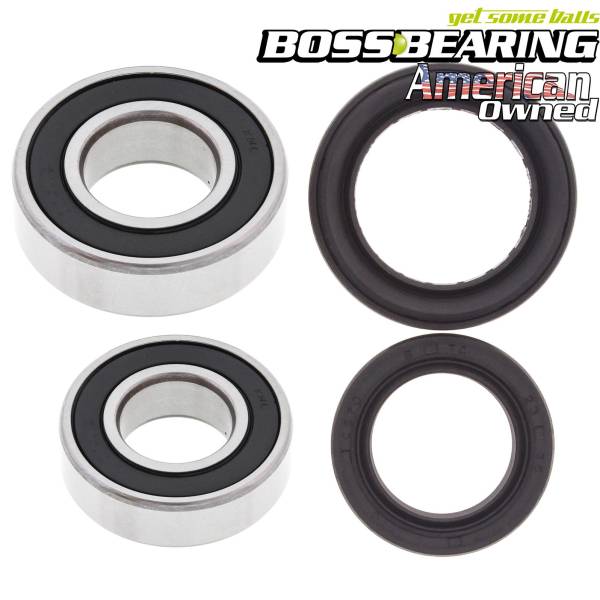 Boss Bearing - Boss Bearing Front Wheel Bearings and Seals Kit for Honda