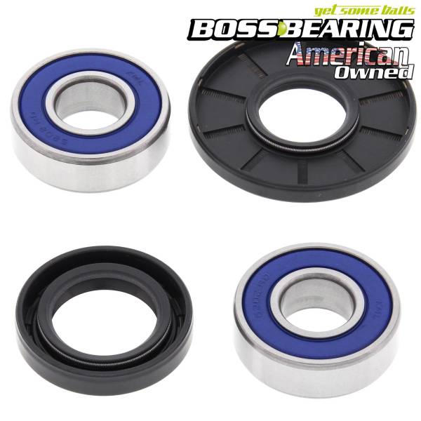 Boss Bearing - Boss Bearing Front Wheel Bearings and Seals Kit for Honda