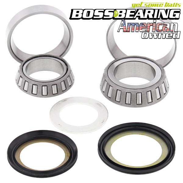 Boss Bearing - Boss Bearing Steering  Stem Bearings and Seals Kit for Suzuki