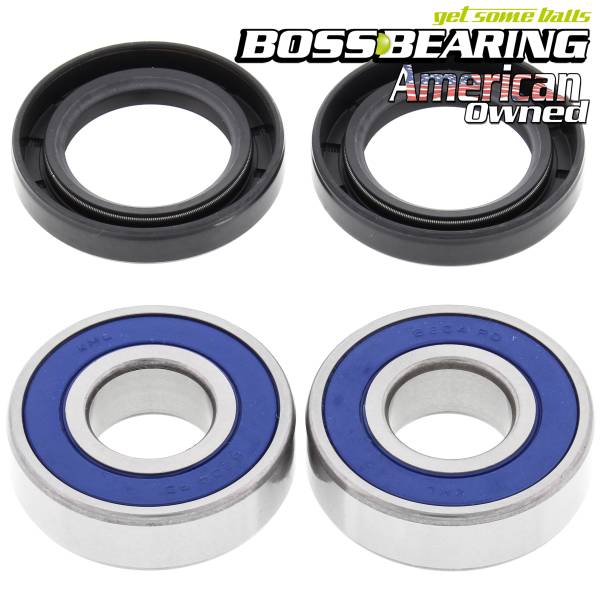 Boss Bearing - Boss Bearing Front Wheel Bearings and Seals Kit for Honda