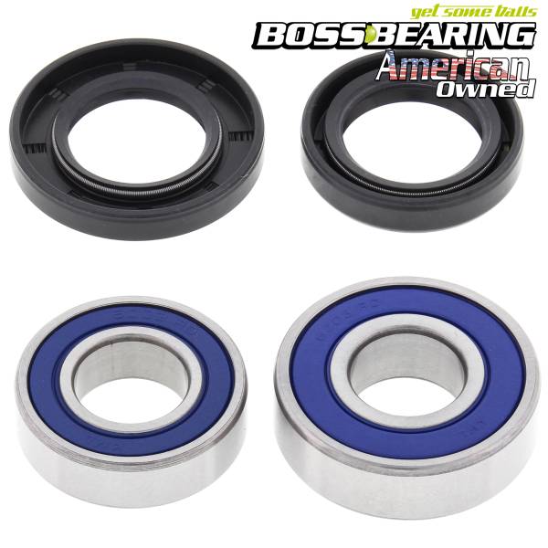 Boss Bearing - Boss Bearing Front Wheel Bearings and Seals Kit for Yamaha Tri Moto 200, YTM200 1983-1985