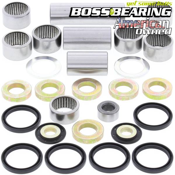 Boss Bearing - Boss Bearing Rear Suspension Linkage Bearings and Seals Kit for Honda