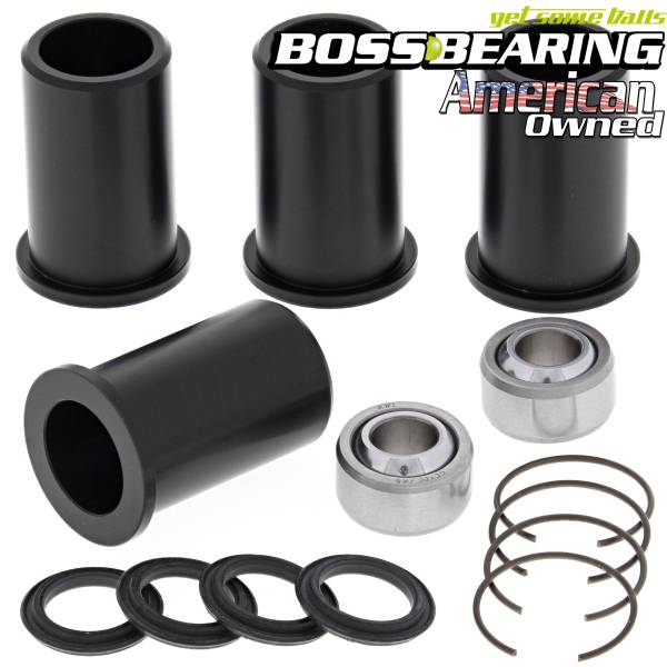 Boss Bearing - Boss Bearing S-ATV-ARM-1000-1B4 Lower A Arm Bearings and Seals Kit for Suzuki