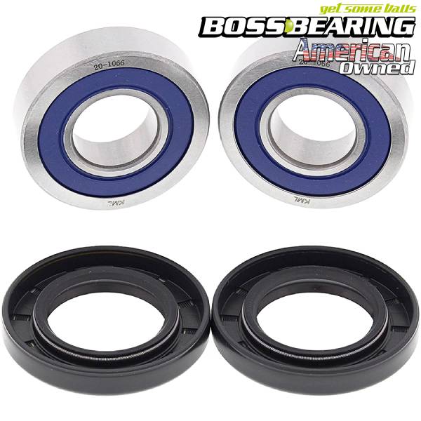 Boss Bearing - Boss Bearing Front Wheel Bearings and Seals Kit for Honda