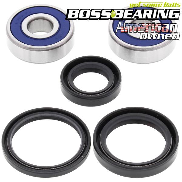 Boss Bearing - Boss Bearing Front Wheel Bearings and Seals Kit for Honda