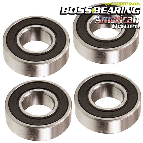 Boss Bearing - Boss Bearing 4 Front Go Kart Wheel Bearings 99502 5/8 in Racing Gokart Cart