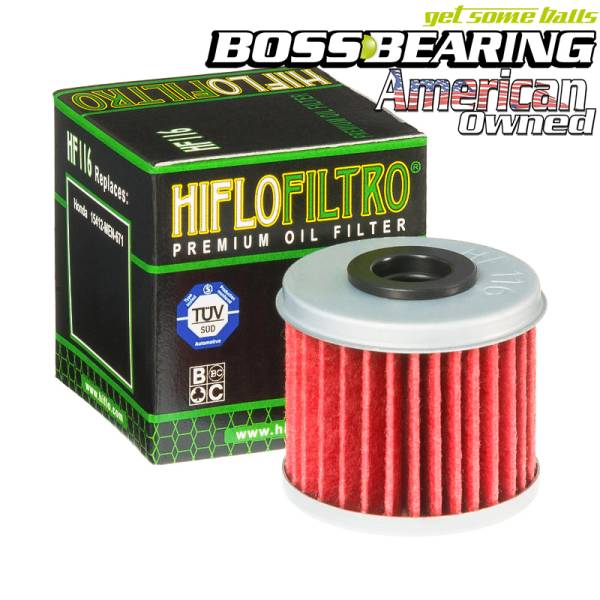 Boss Bearing - Hiflofiltro HF116 Premium Oil Filter Cartridge Type