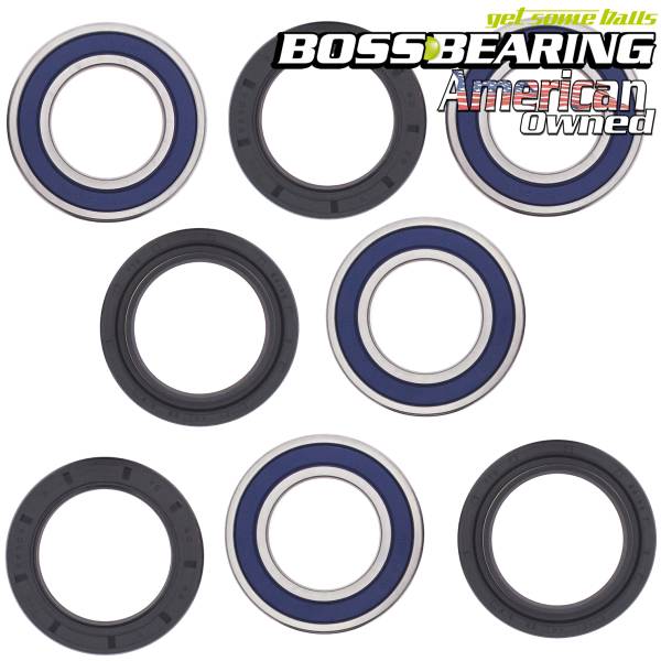 Boss Bearing - Boss Bearing Rear Wheel Bearings and Seals Combo Kit for Suzuki