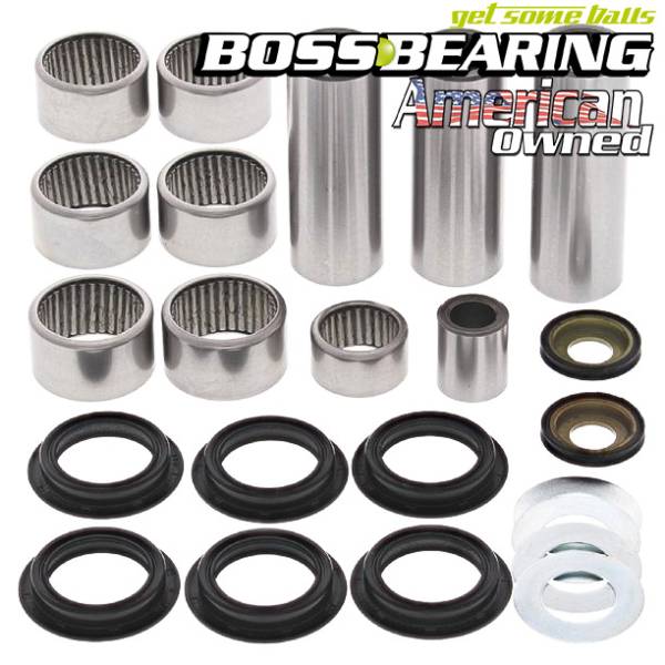 Boss Bearing - Boss Bearing Rear Suspension Linkage Bearings and Seals Kit for Kawasaki