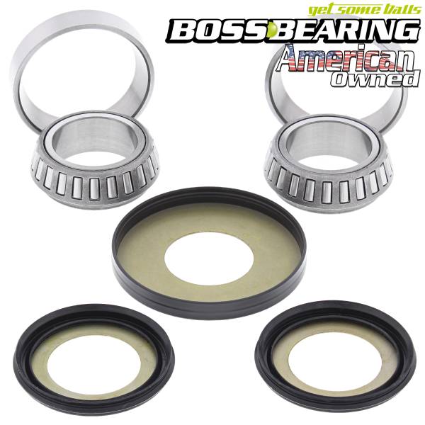 Boss Bearing - Boss Bearing Steering  Stem Bearings and Seals Kit for Suzuki