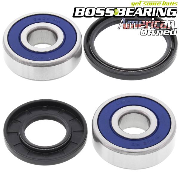 Boss Bearing - Boss Bearing 25-1312B Front Wheel Bearing and Seal Kit for Honda