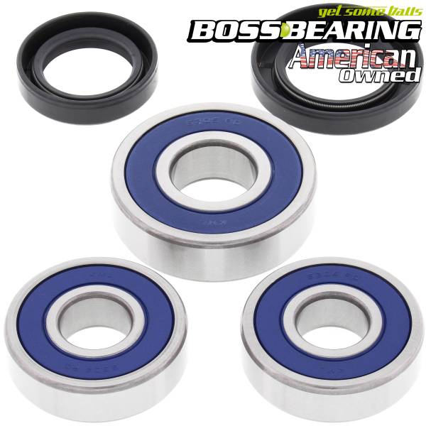 Boss Bearing - Boss Bearing 25-1355B Rear Wheel Bearing and Seal Kit for Honda