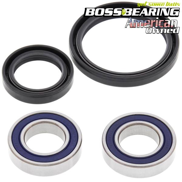 Boss Bearing - Boss Bearing Front Wheel Bearings and Seals Kit for Honda