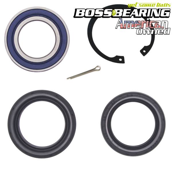 Boss Bearing - Boss Bearing 25-1572B Front Wheel Bearings Seals Kit for Honda